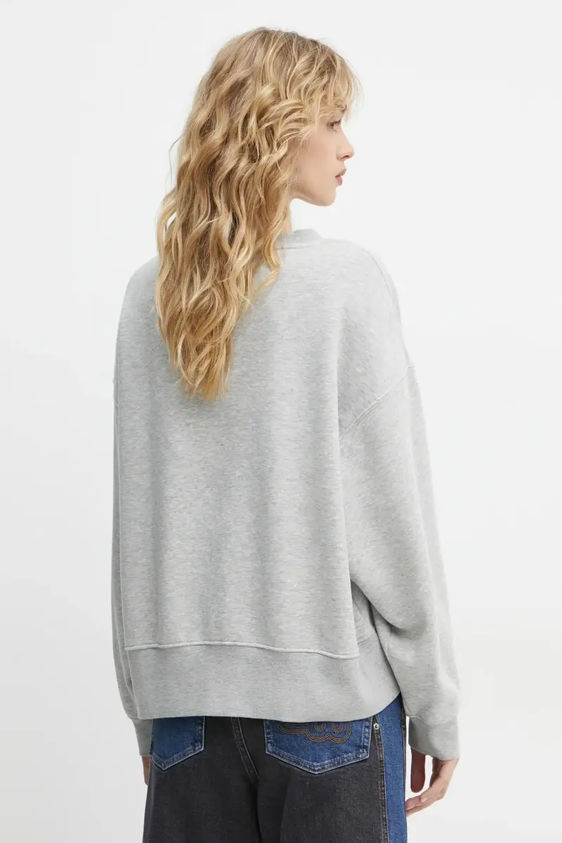 felpa SAZZILY donna colore grigio con applicazione 244115024462 miniatura 3