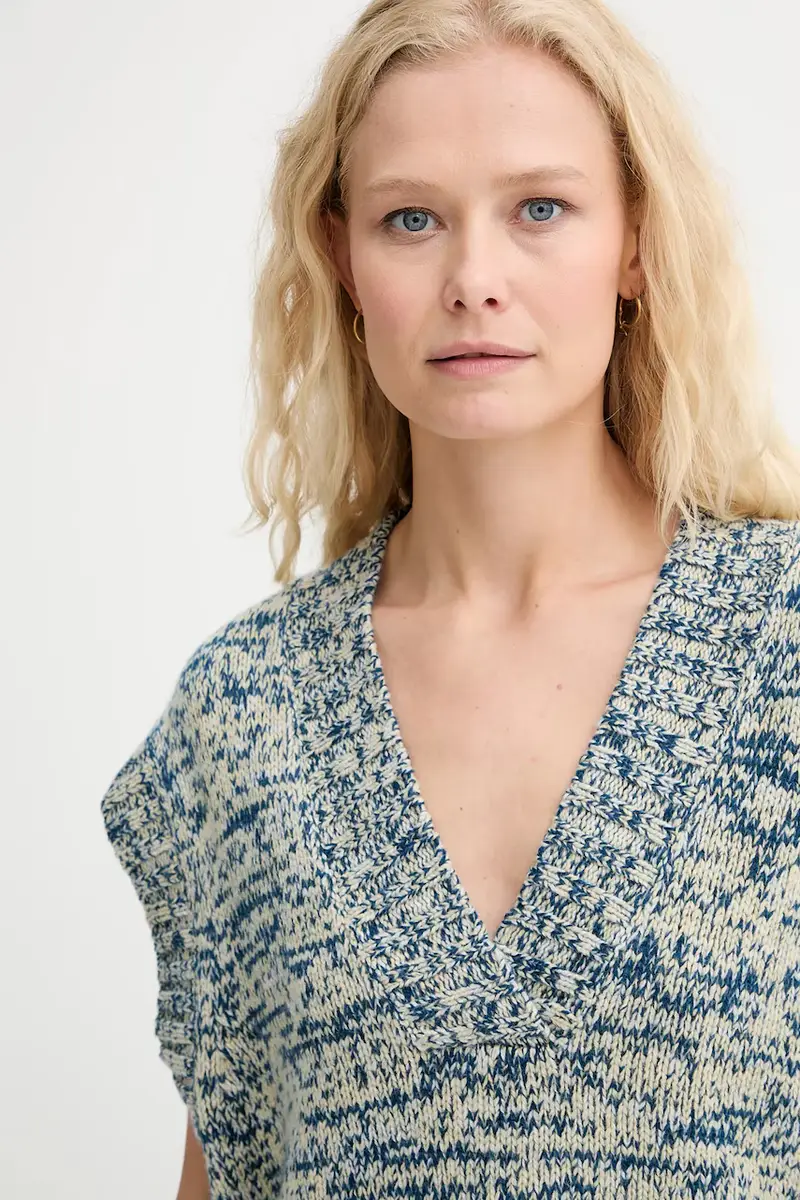 gilè in lana LARAZZA donna colore blu 253160325371 miniatura 4