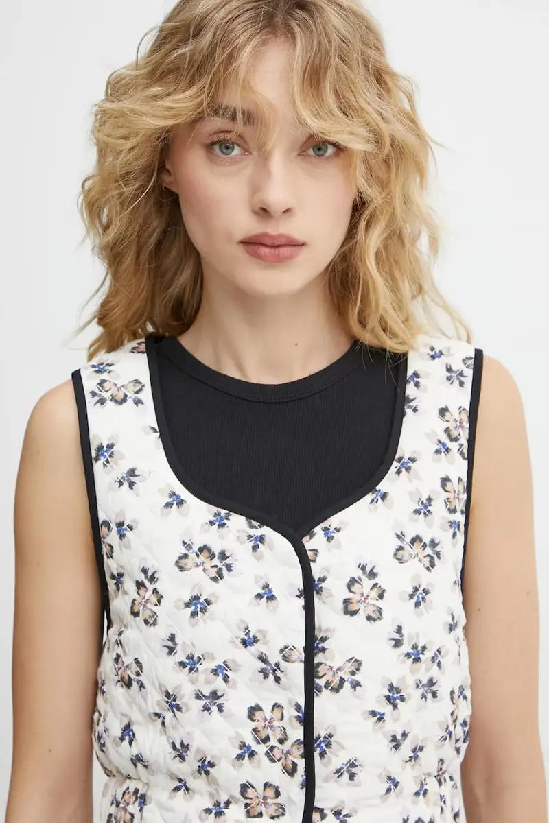 MUNTHE Gilet Donna Beige 3569955 miniatura 4