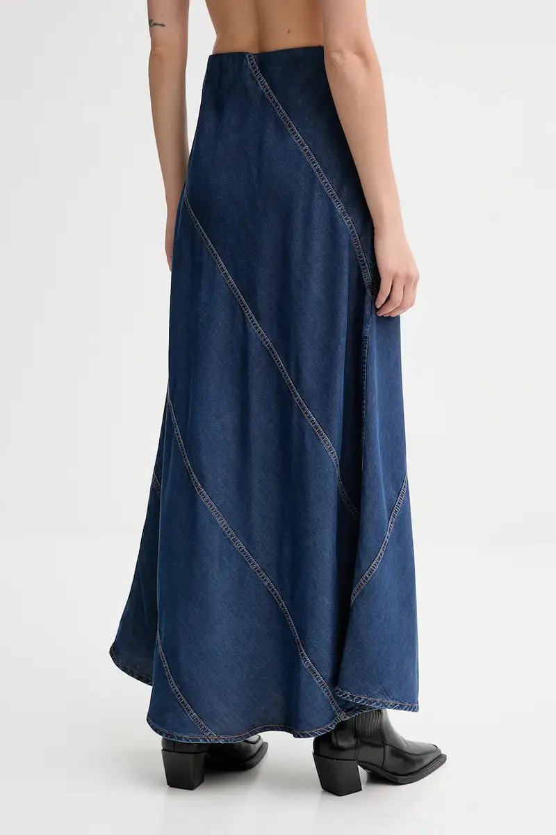 gonna di jeans PARSON colore blu 252122225207 miniatura 3