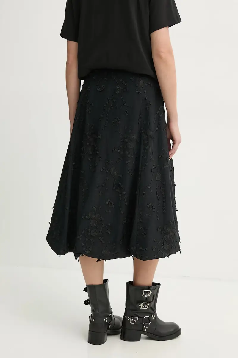 gonna in cotone FIAMMA colore nero 251122225125 miniatura 3