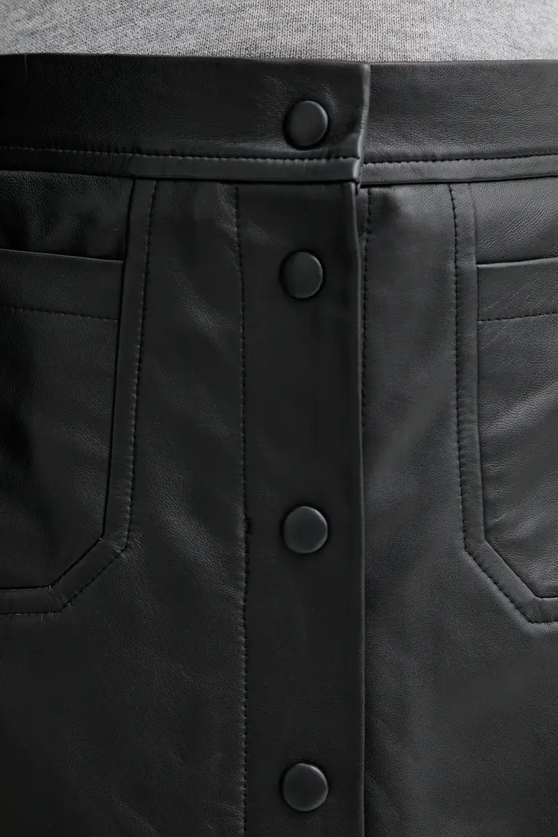 gonna in pelle LOCUS colore nero 253123325303 miniatura 4