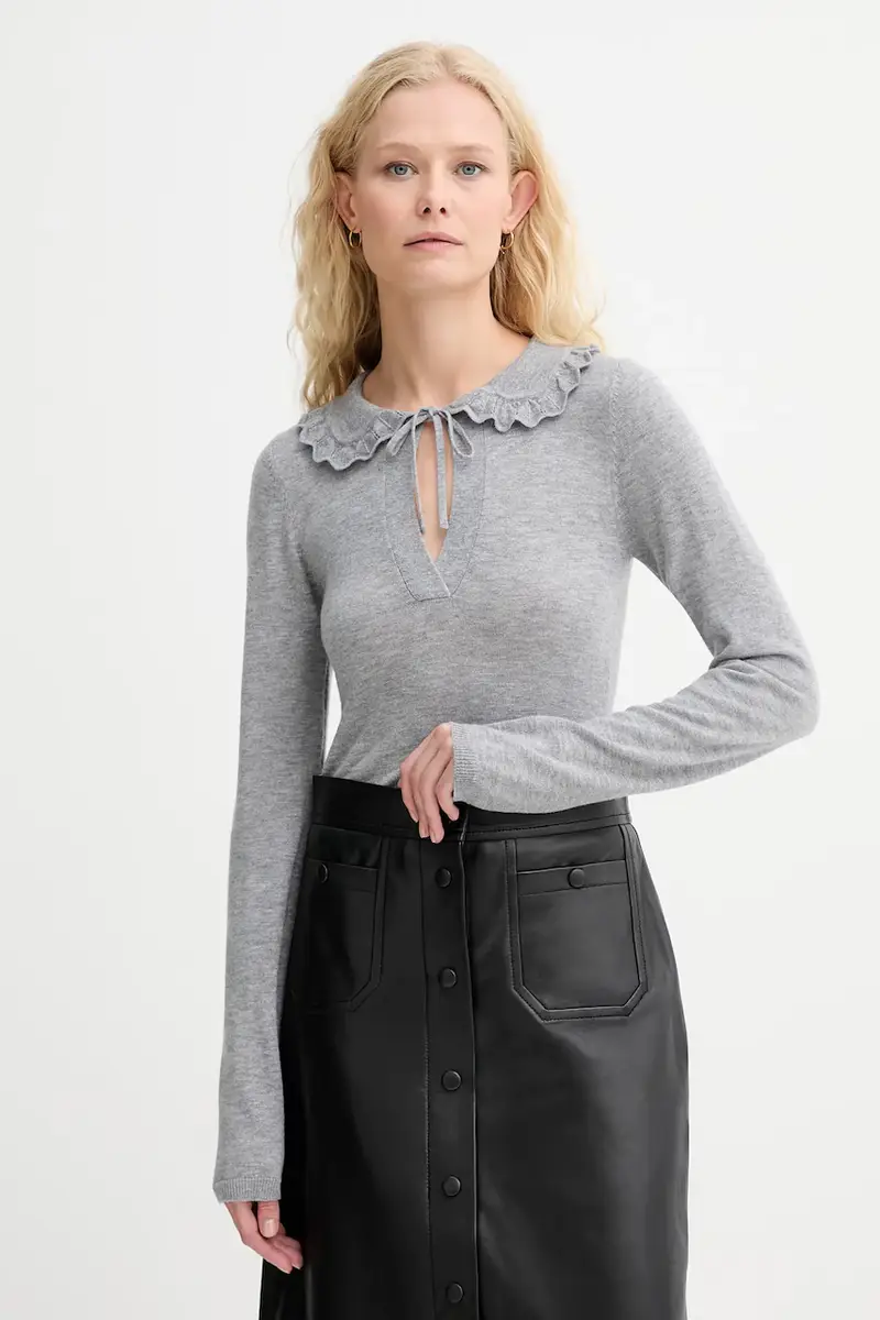 maglione in lana LIVO donna colore grigio 253161525373