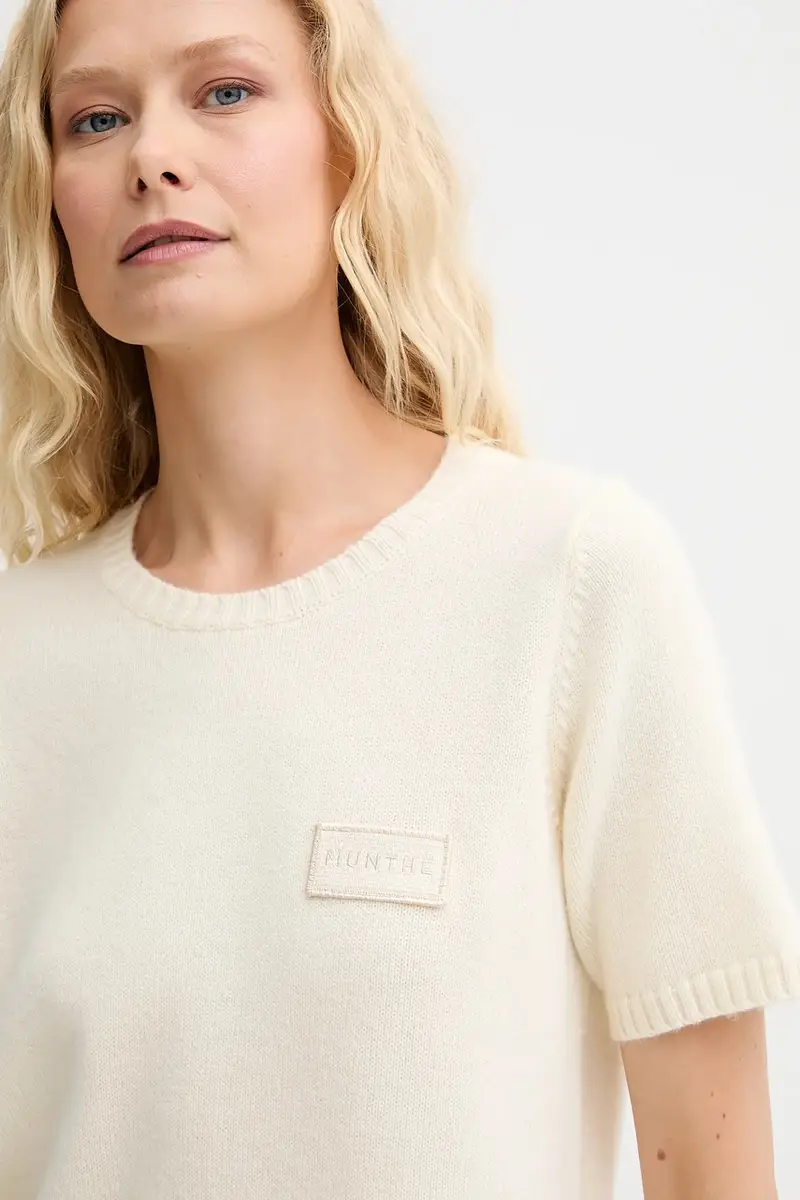 maglione in lana PANTAS donna colore beige 252160425270 miniatura 4