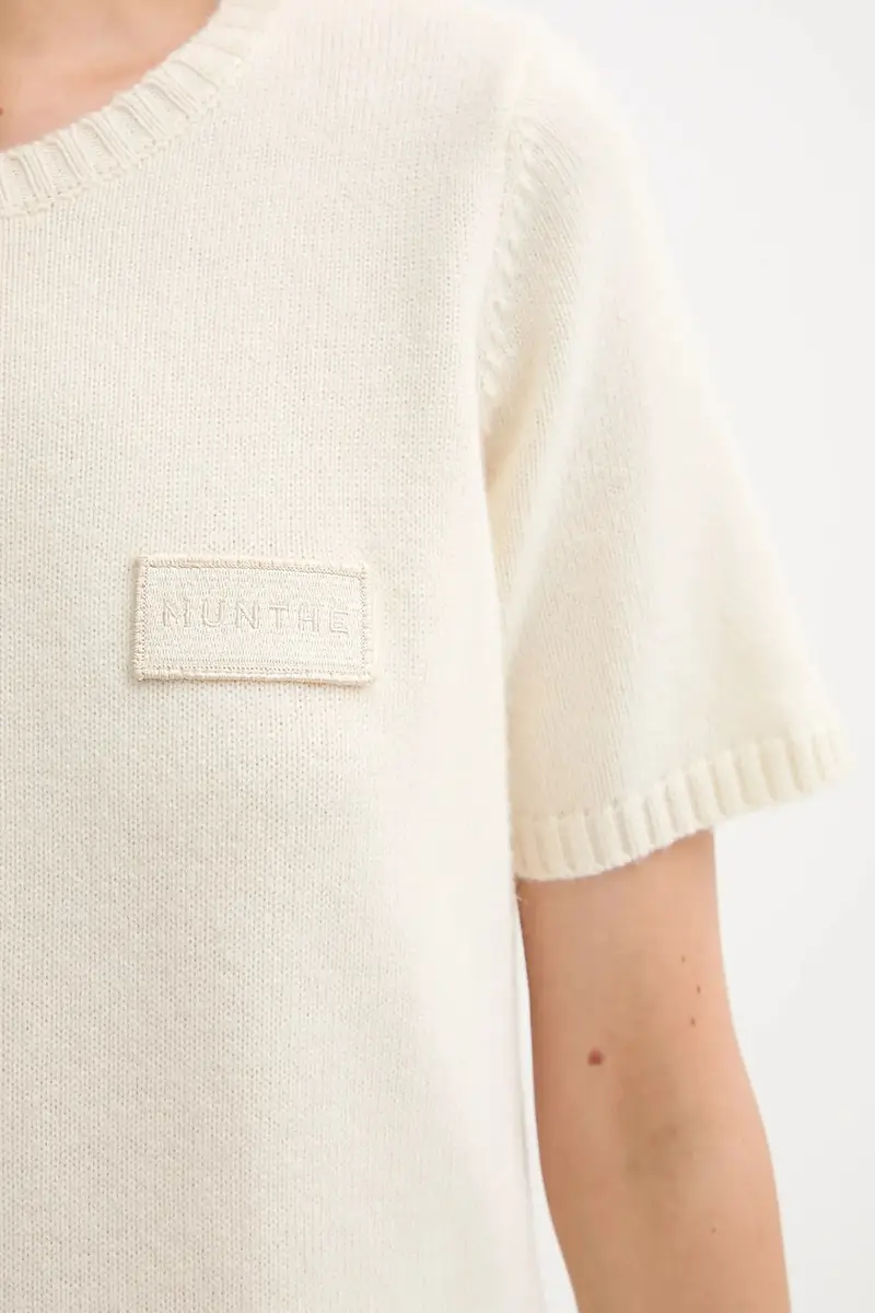 maglione in lana PANTAS donna colore beige 252160425270 miniatura 5