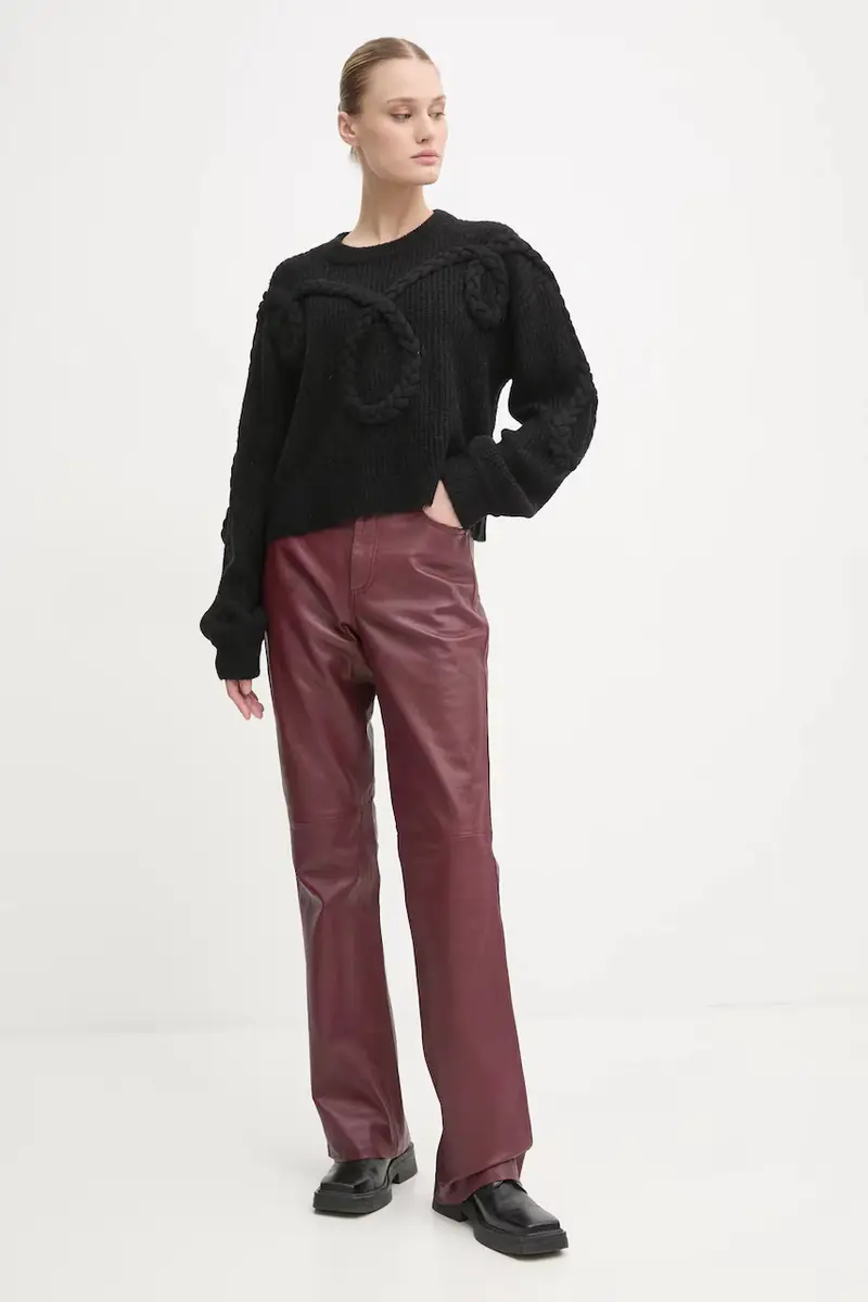 maglione in lana SAKIRA donna colore nero 244160724472 miniatura 2