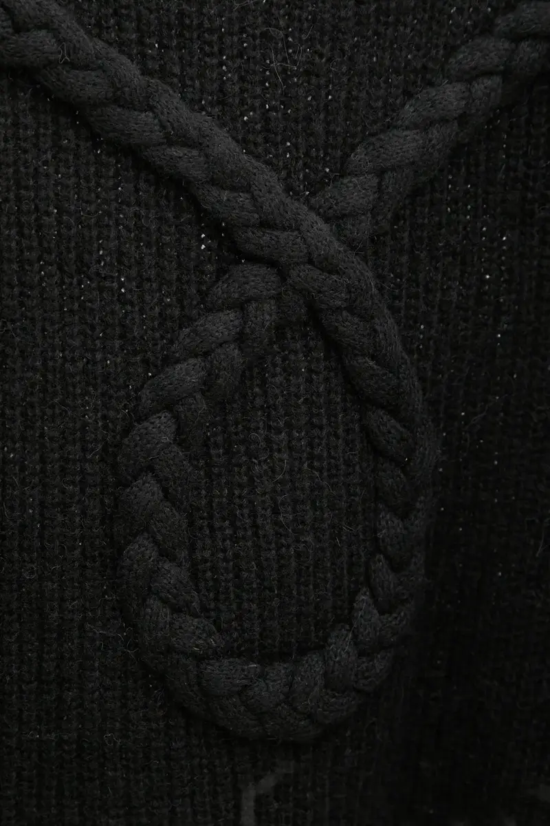 maglione in lana SAKIRA donna colore nero 244160724472 miniatura 5