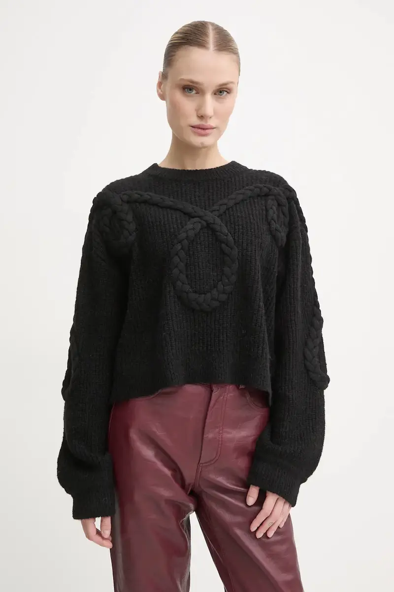 maglione in lana SAKIRA donna colore nero 244160724472