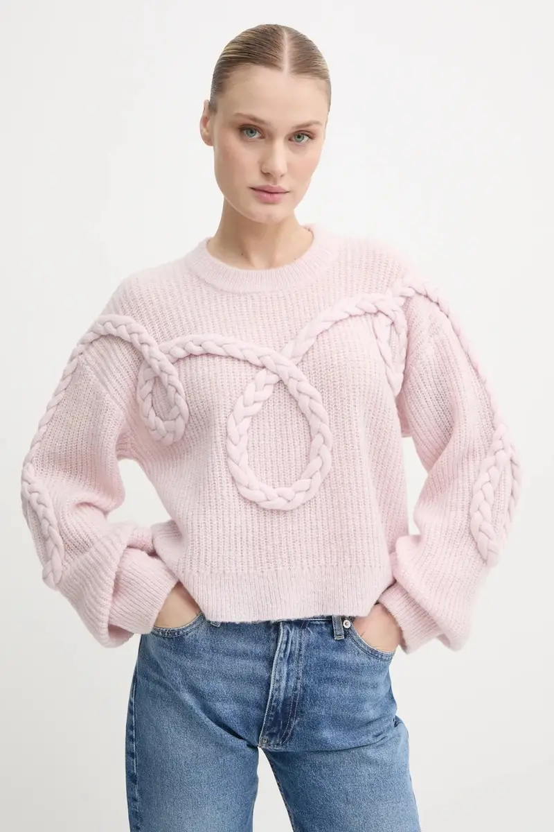 maglione in lana SAKIRA donna colore rosa 244160724472 miniatura 4