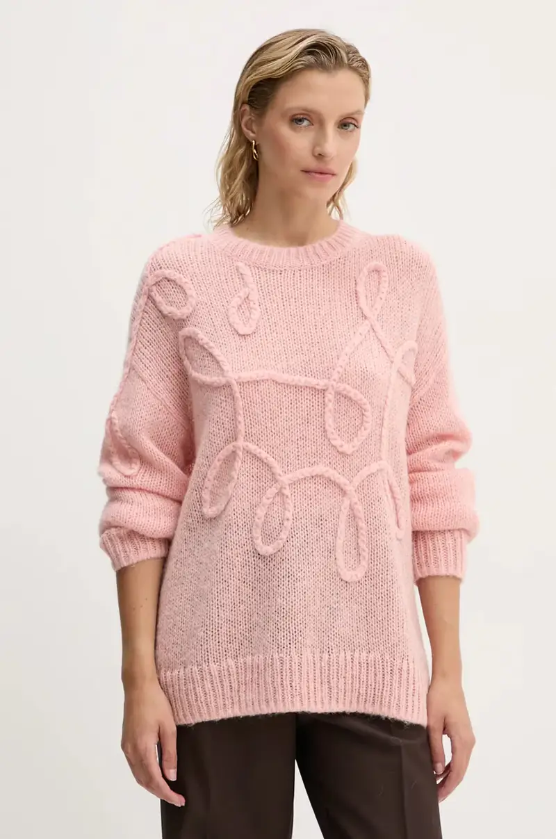 maglione in lana TAHLIS donna colore rosa 243160124370