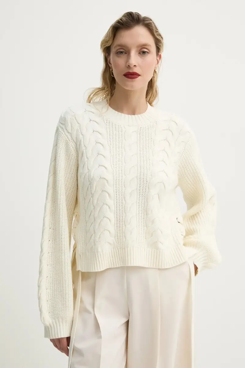 maglione in misto lana FABRICKA donna colore beige 251160025176 miniatura 4