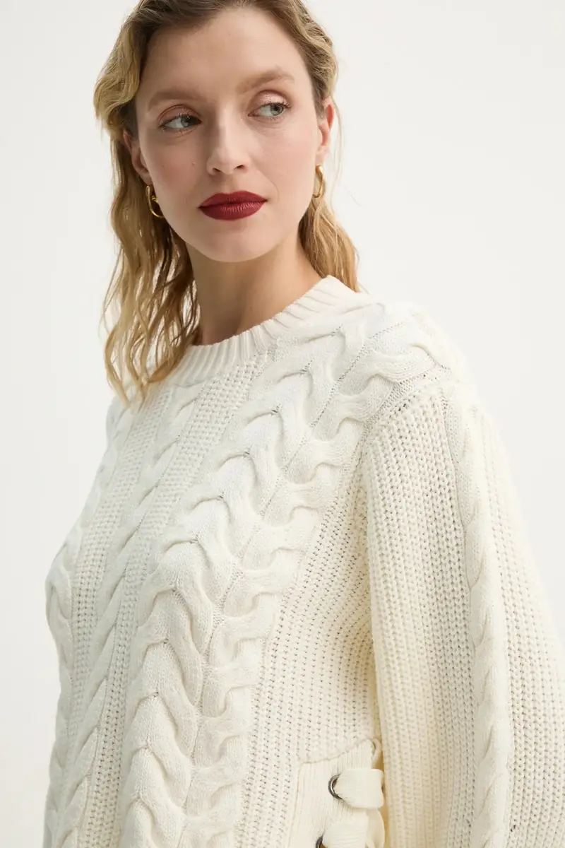 maglione in misto lana FABRICKA donna colore beige 251160025176 miniatura 5