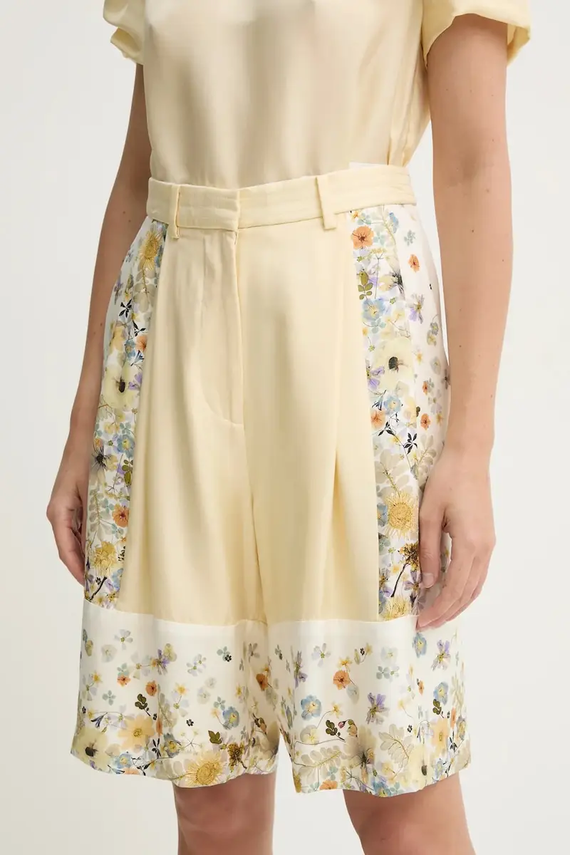 pantaloncini in seta FABIANE colore beige 251140125118