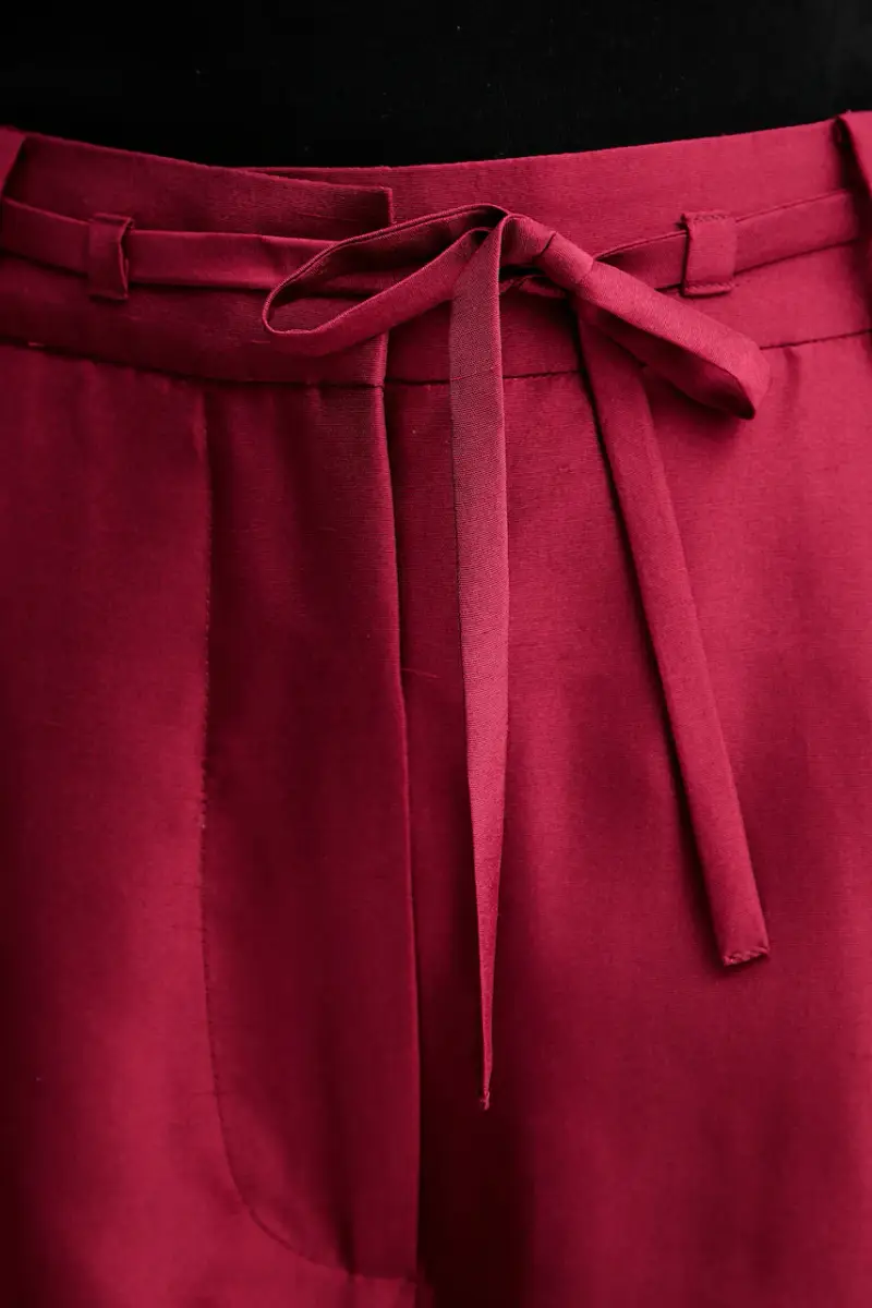 pantaloncini in seta PEPPI donna colore granata 252143025209 miniatura 4