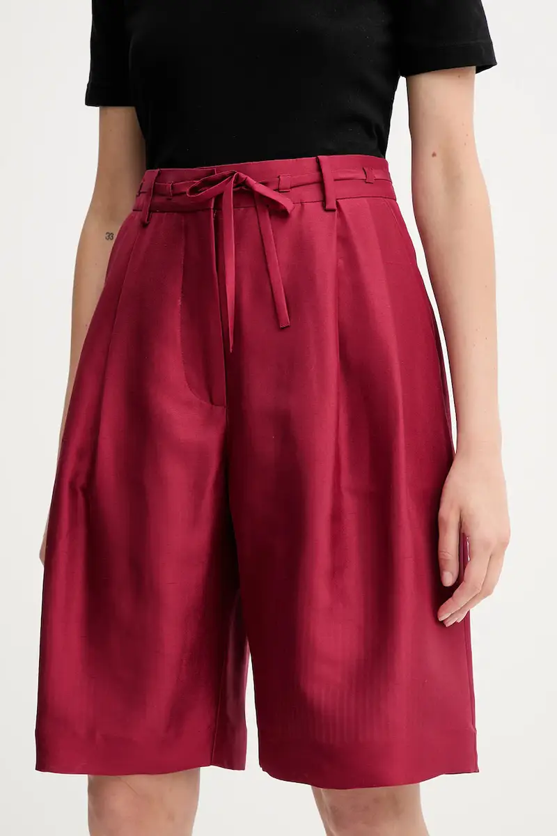 pantaloncini in seta PEPPI donna colore granata 252143025209