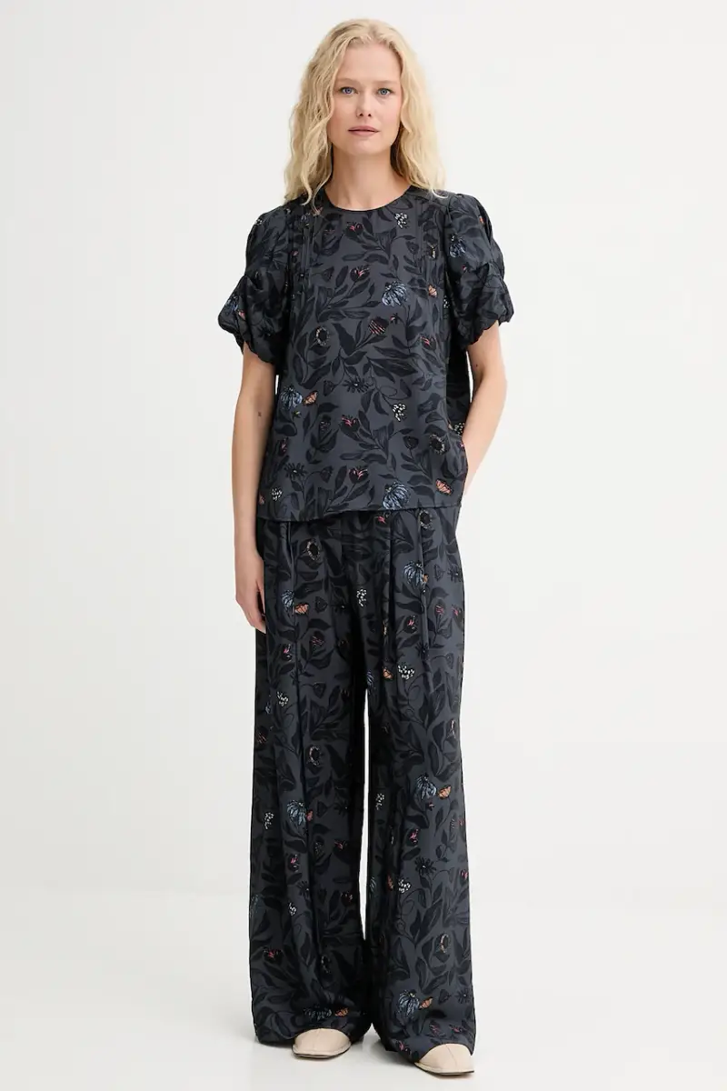 pantaloni FAICUS donna colore blu navy 253140225320 miniatura 2