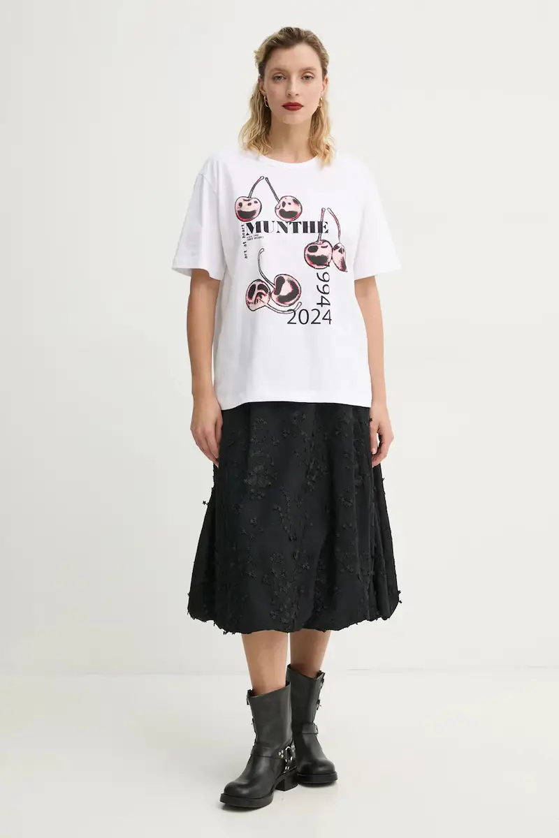 MUNTHE T-shirt Donna Bianco 3577022 miniatura 2