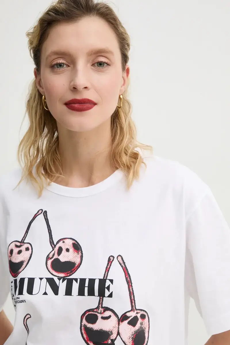 MUNTHE T-shirt Donna Bianco 3577022 miniatura 4