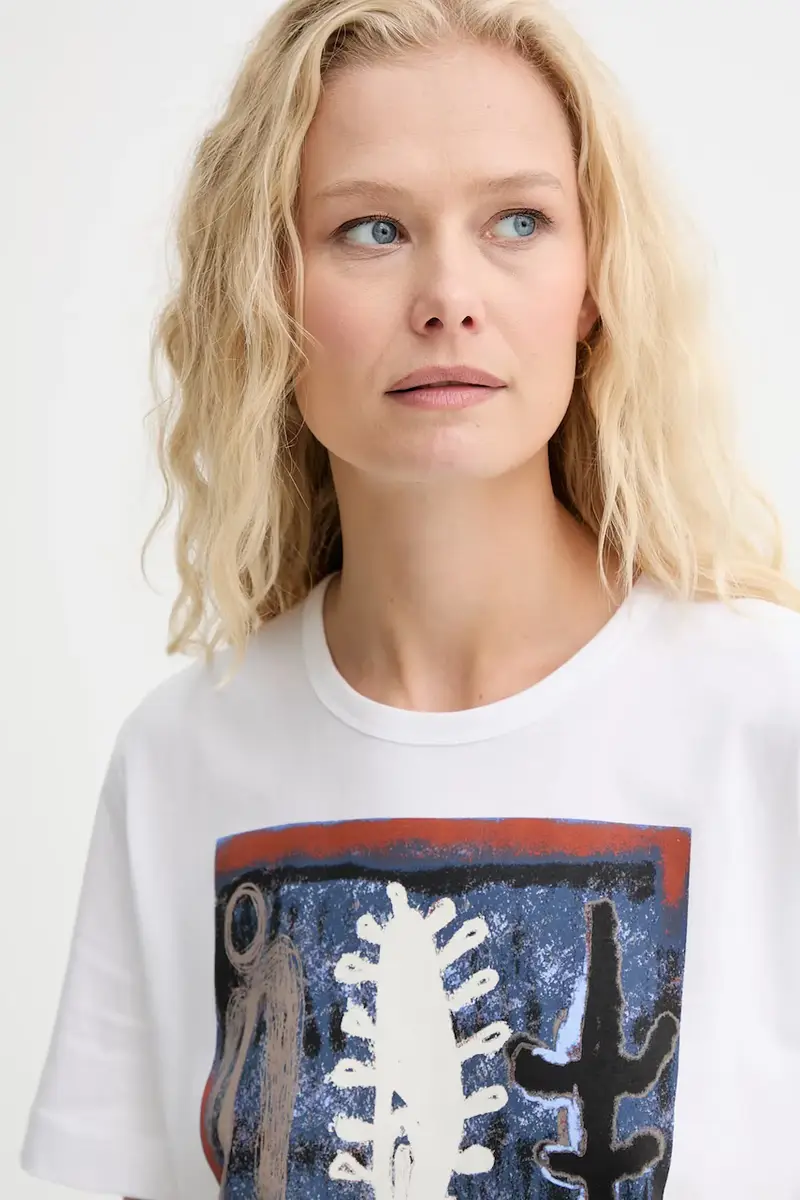 MUNTHE T-shirt Donna Bianco 3124791 miniatura 4