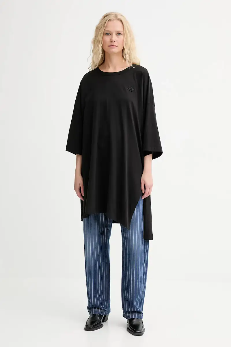 MUNTHE T-shirt Donna Nero 3152126 miniatura 2