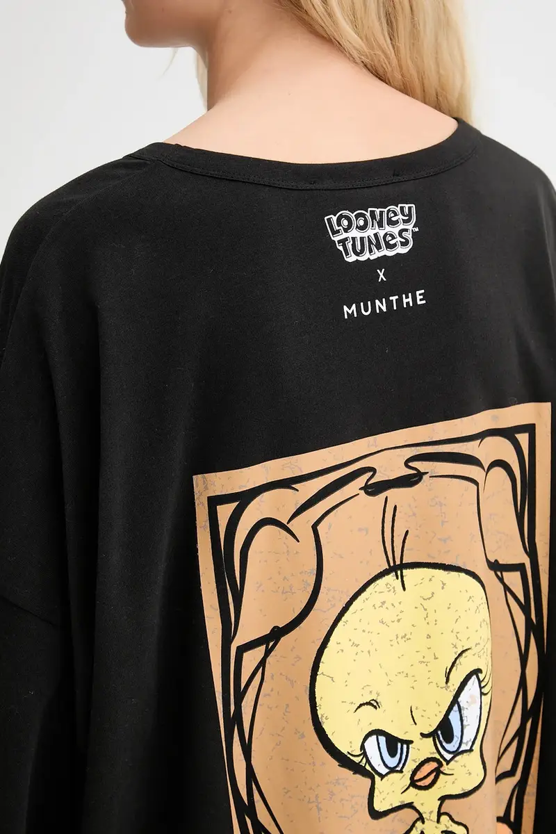 MUNTHE T-shirt Donna Nero 3152126 miniatura 4