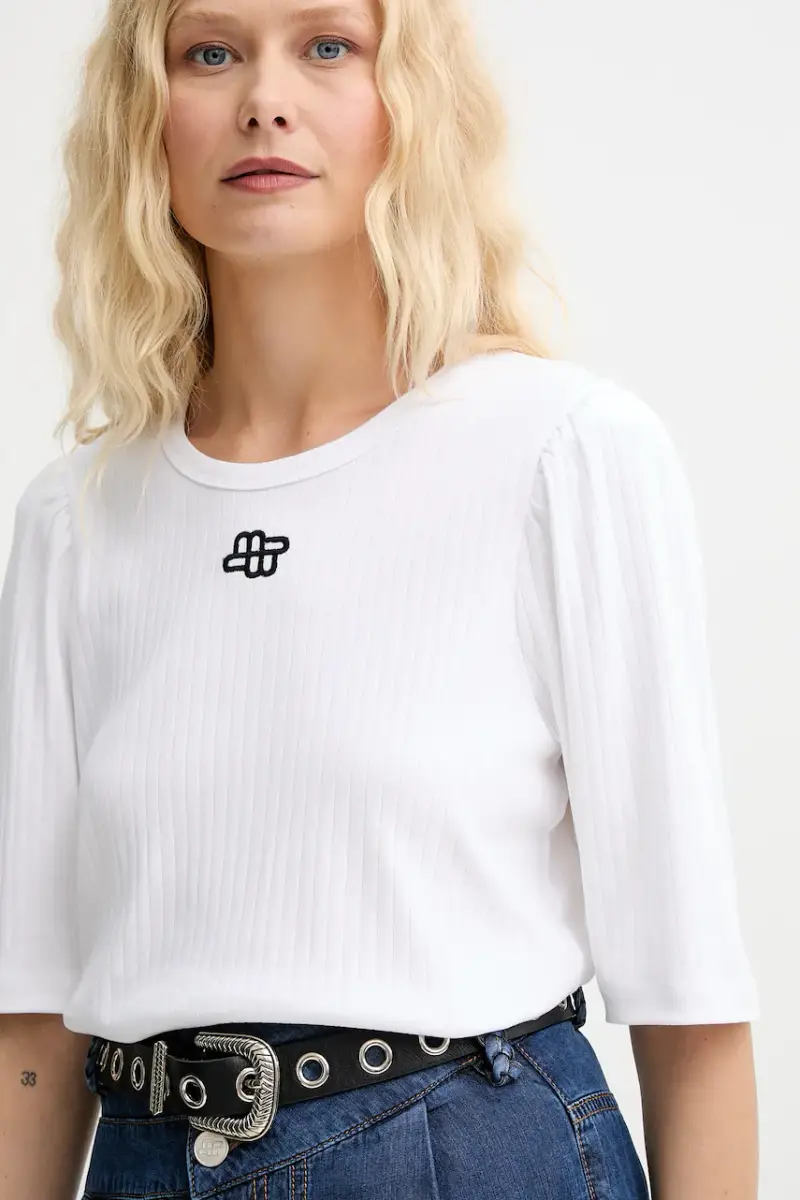 MUNTHE T-shirt Donna Bianco 3124687 miniatura 4