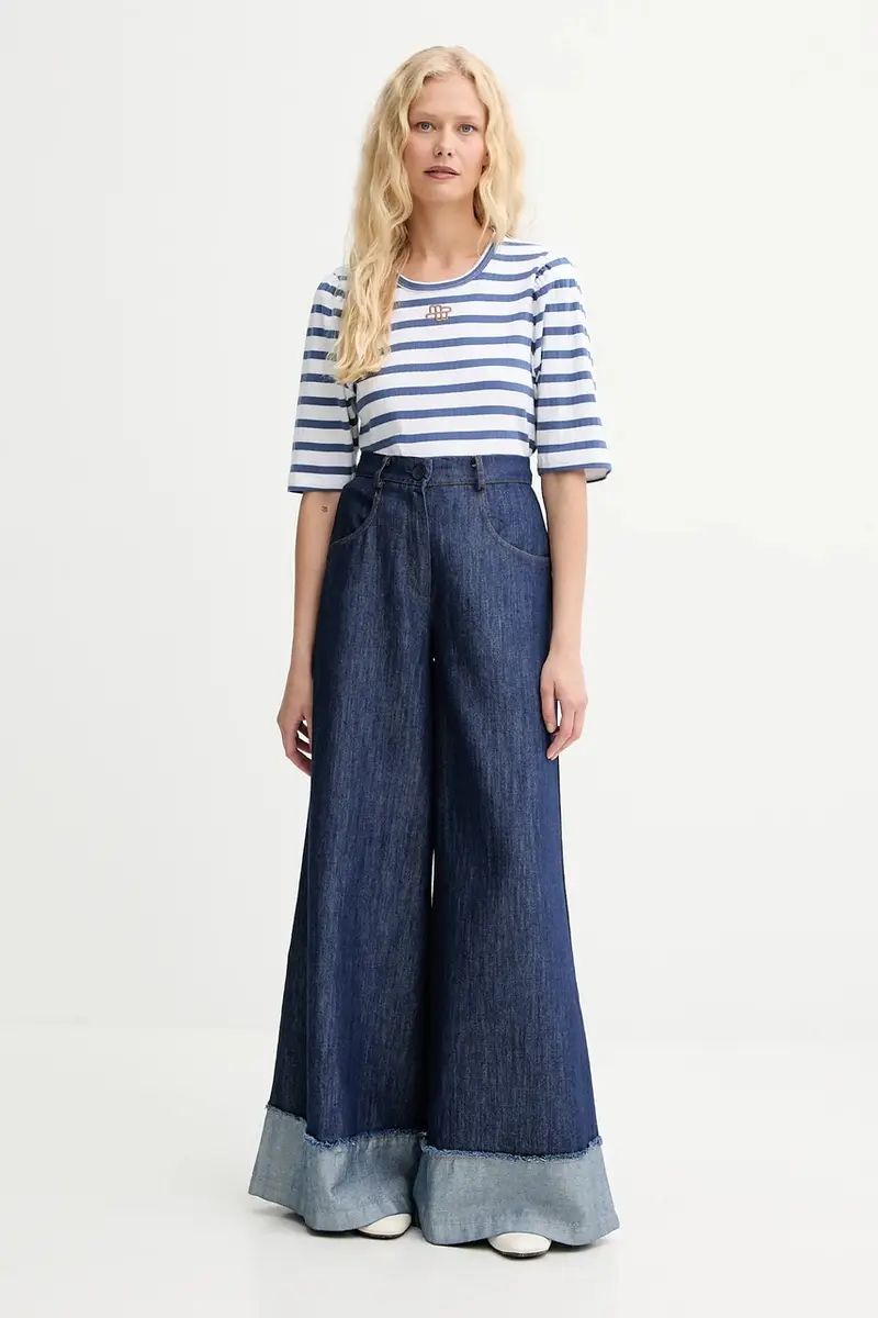 MUNTHE T-shirt Donna Blu 2885891 miniatura 2