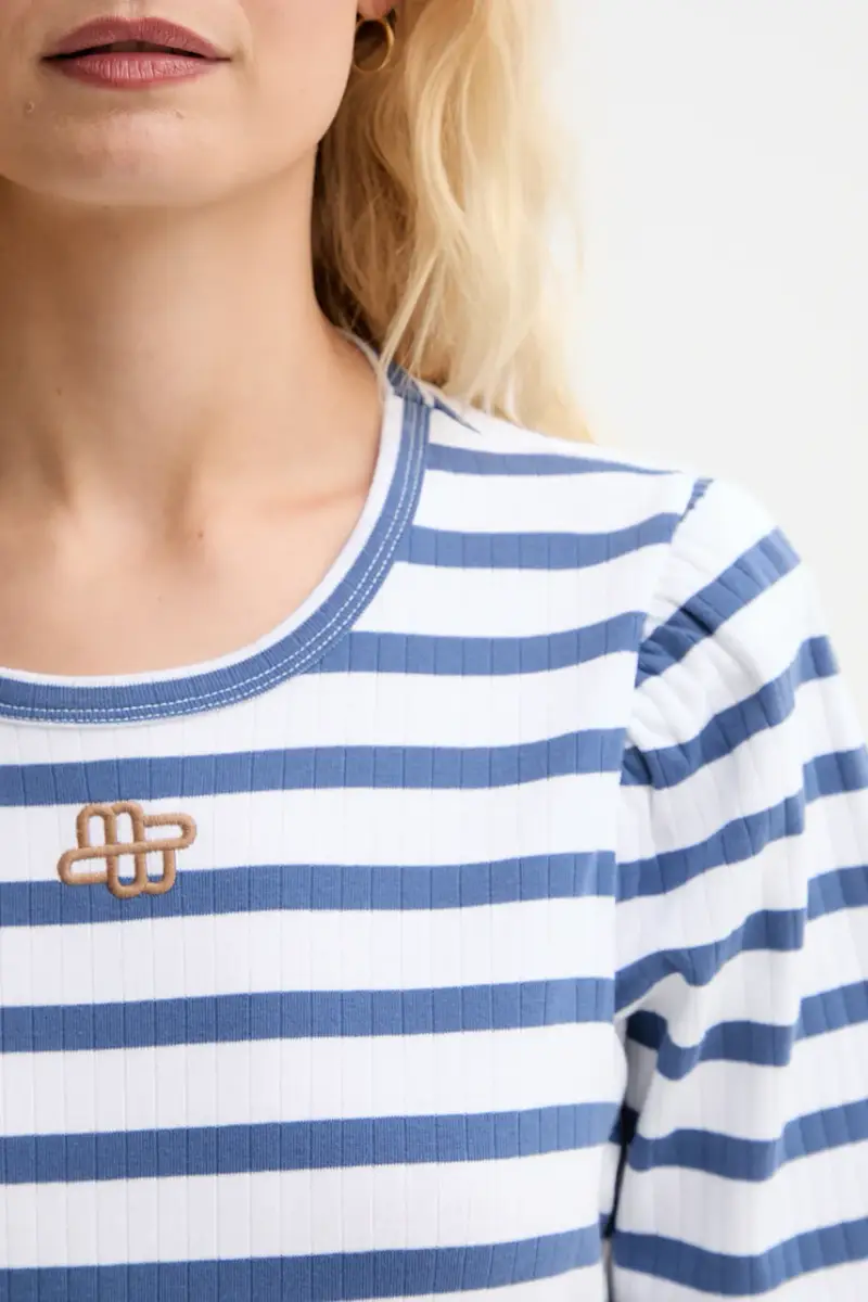 MUNTHE T-shirt Donna Blu 2885891 miniatura 5