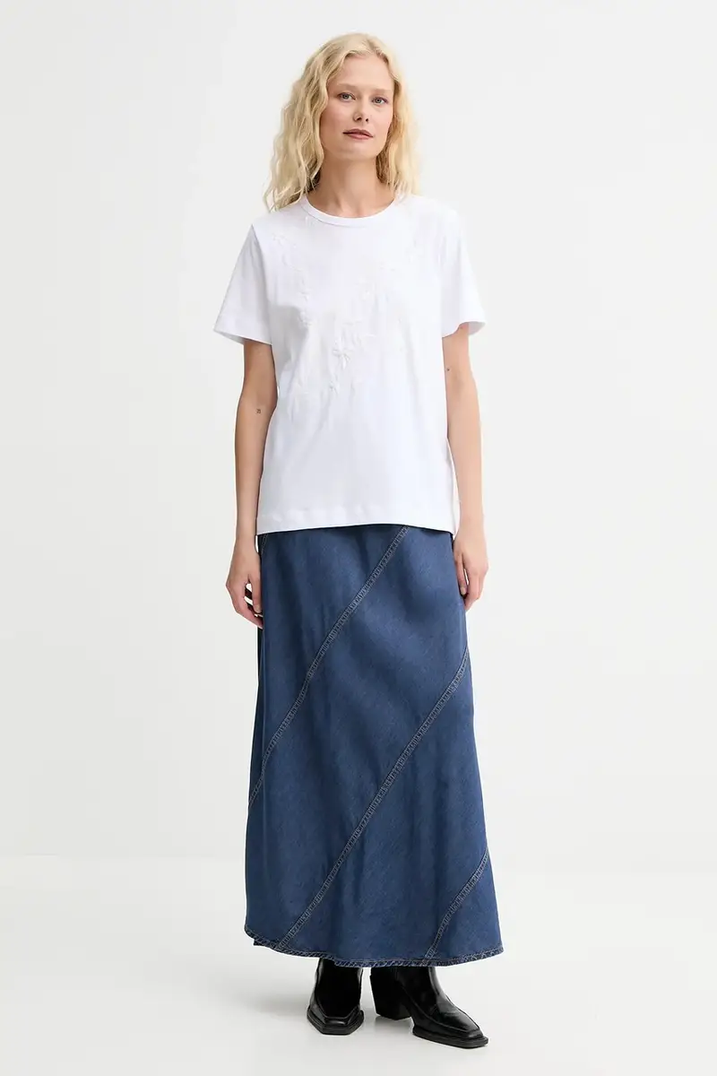 MUNTHE T-shirt Donna Bianco 2885723 miniatura 2