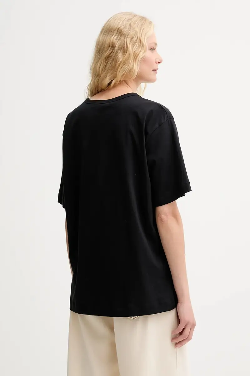 MUNTHE T-shirt Donna Nero 2890004 miniatura 3