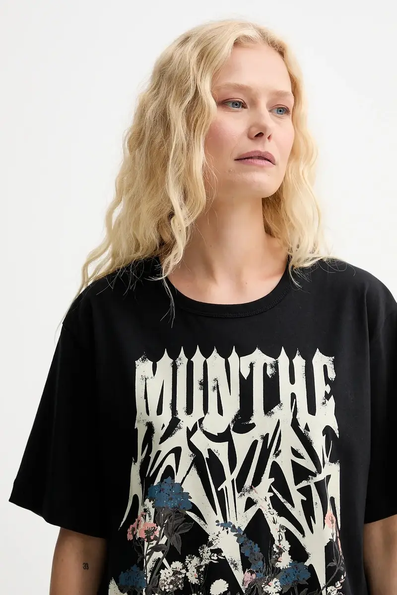 MUNTHE T-shirt Donna Nero 2890004 miniatura 4