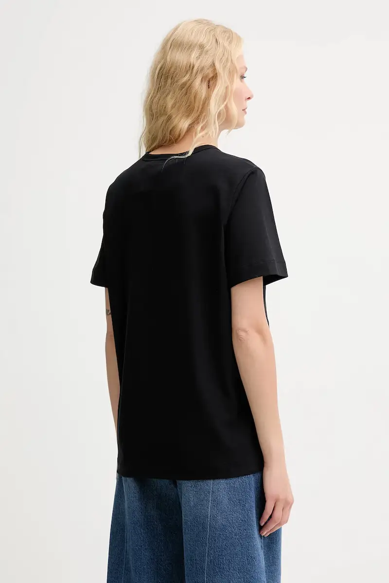 MUNTHE T-shirt Donna Nero 2890003 miniatura 3