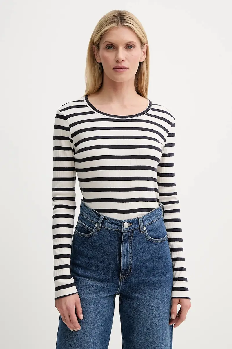 top a maniche lunghe in cotone JOTE colore beige 247112924764