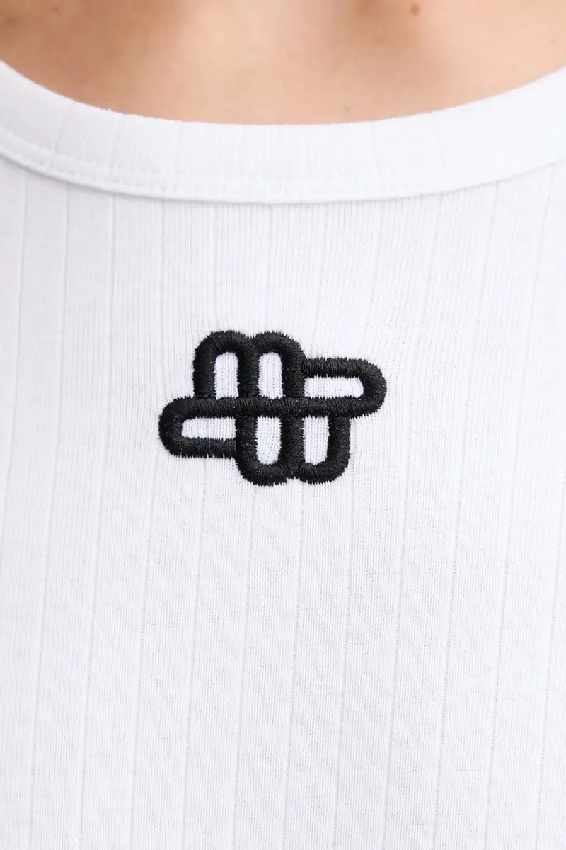 top a maniche lunghe in cotone POTE colore bianco 252110225264 miniatura 5