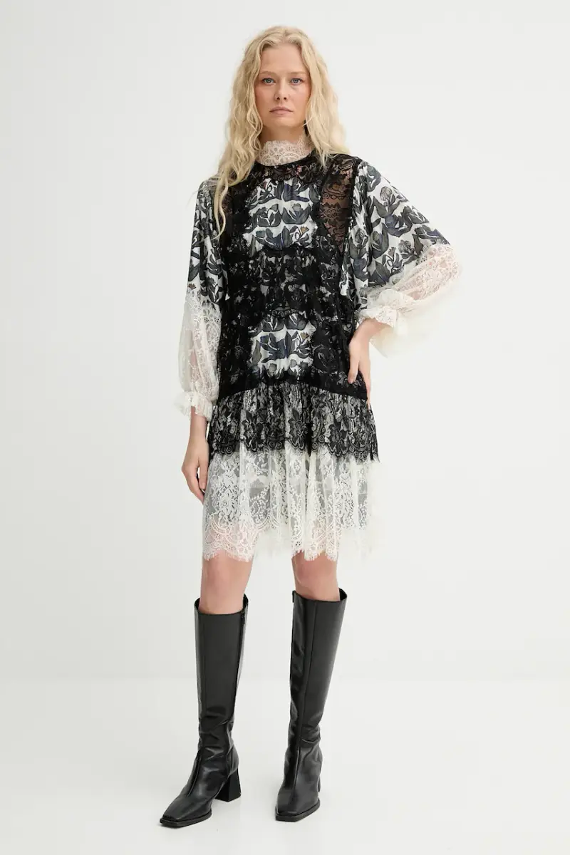 vestito con aggiunta di seta LISSO colore bianco 253131425322