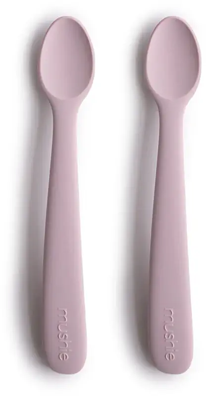 Silicone Feeding Spoons cucchiaino Soft Lilla 2 pezzi