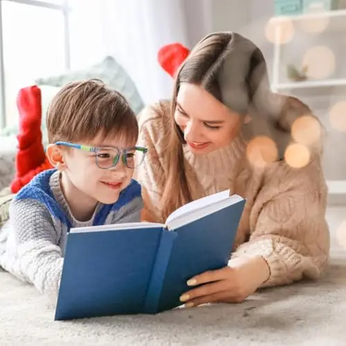 Musivon Occhiali Luce Blu Bambino Per Età 3-12 Filtro Luce Blu Occhiali Bambino Luce Blu Computer Per Gaming miniatura 3