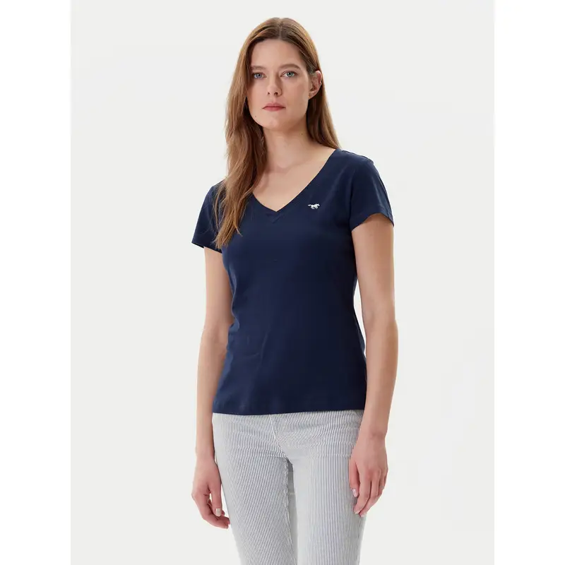T-shirt Beverly 1016517 Blu scuro Slim Fit