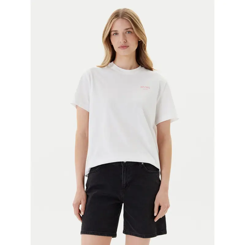 Mustang T-shirt Bianco 3217456