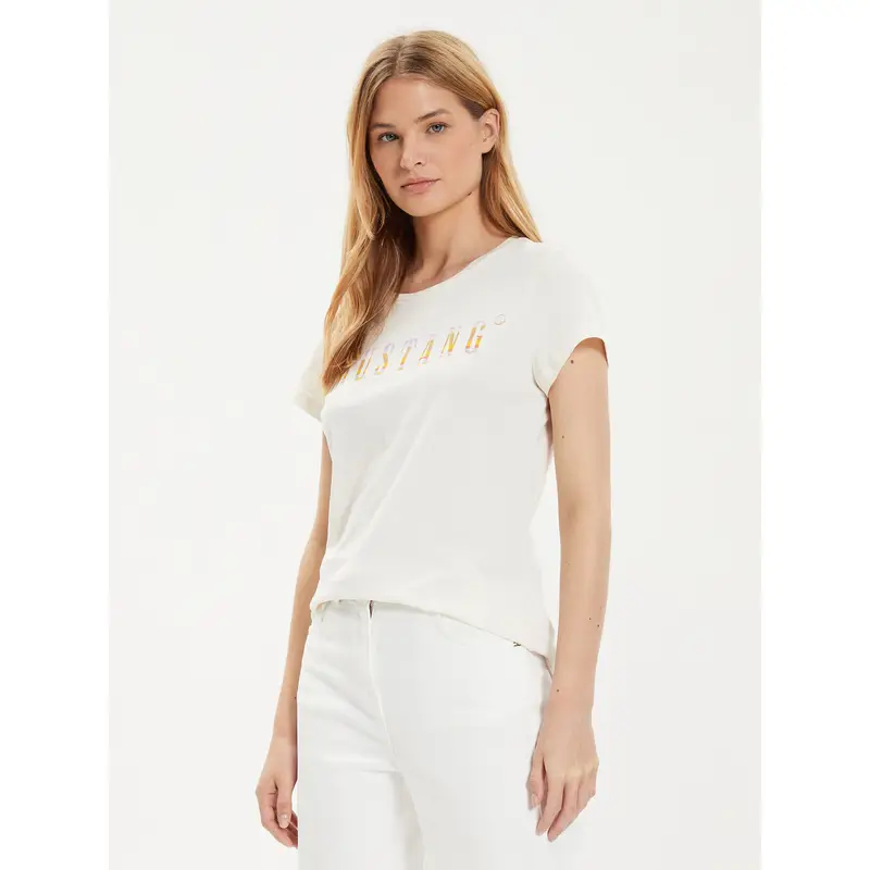 Mustang T-shirt Beige 3205022