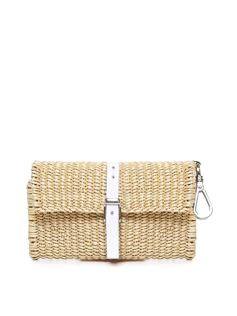 Borsa Da Borsetta In Fibra Naturale Beige