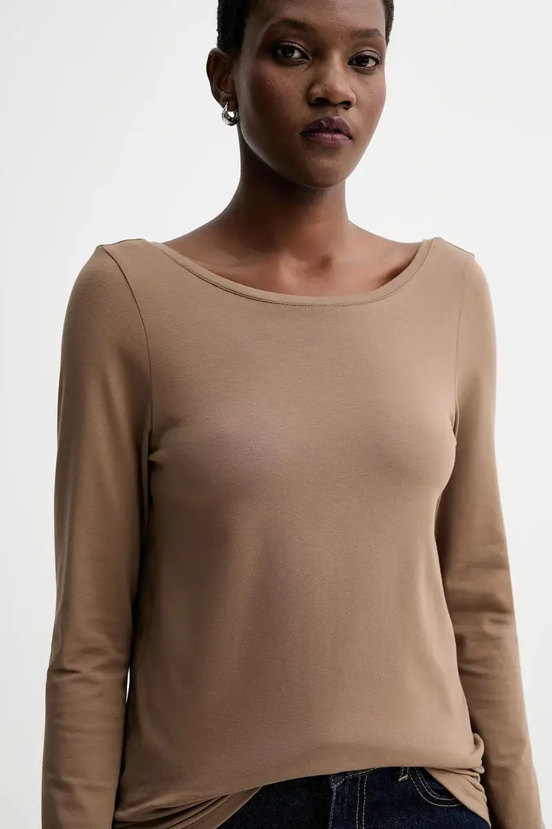 camicia a maniche lunghe colore marrone 0 miniatura 5