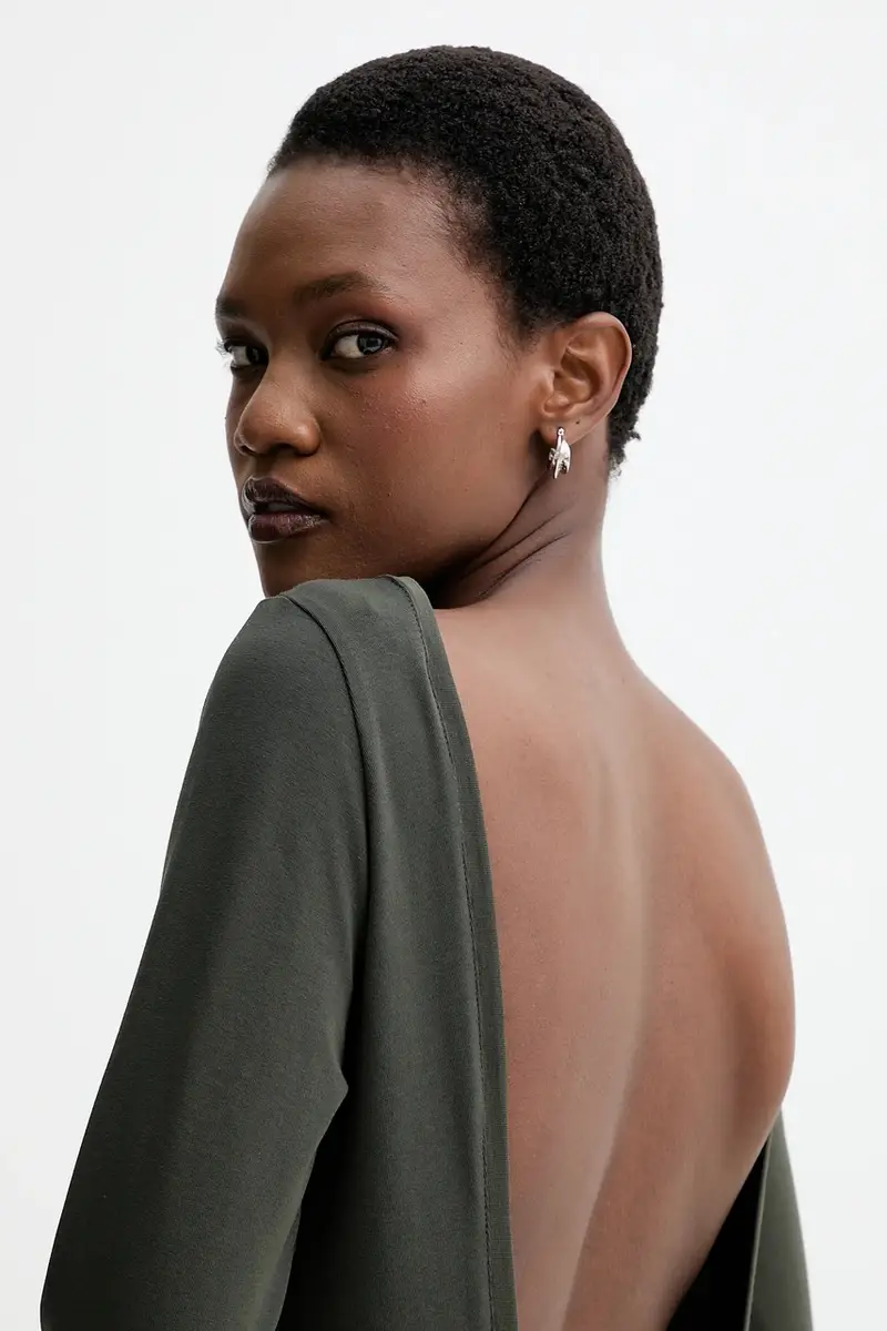 camicia a maniche lunghe colore verde 0 miniatura 4