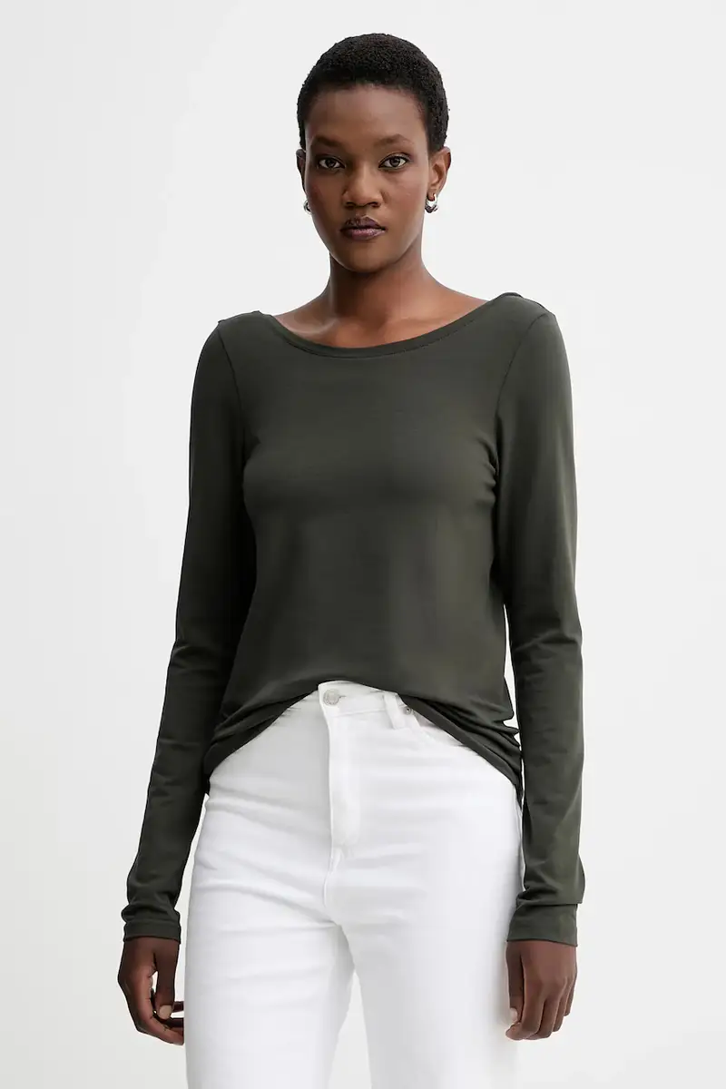 . camicia a maniche lunghe colore verde 0