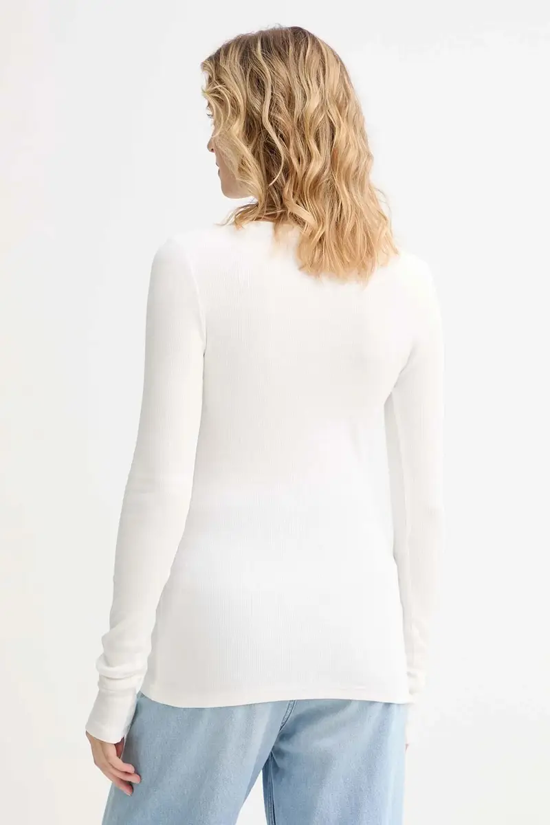 camicia a maniche lunghe MUUV. x Answear colore bianco miniatura 3