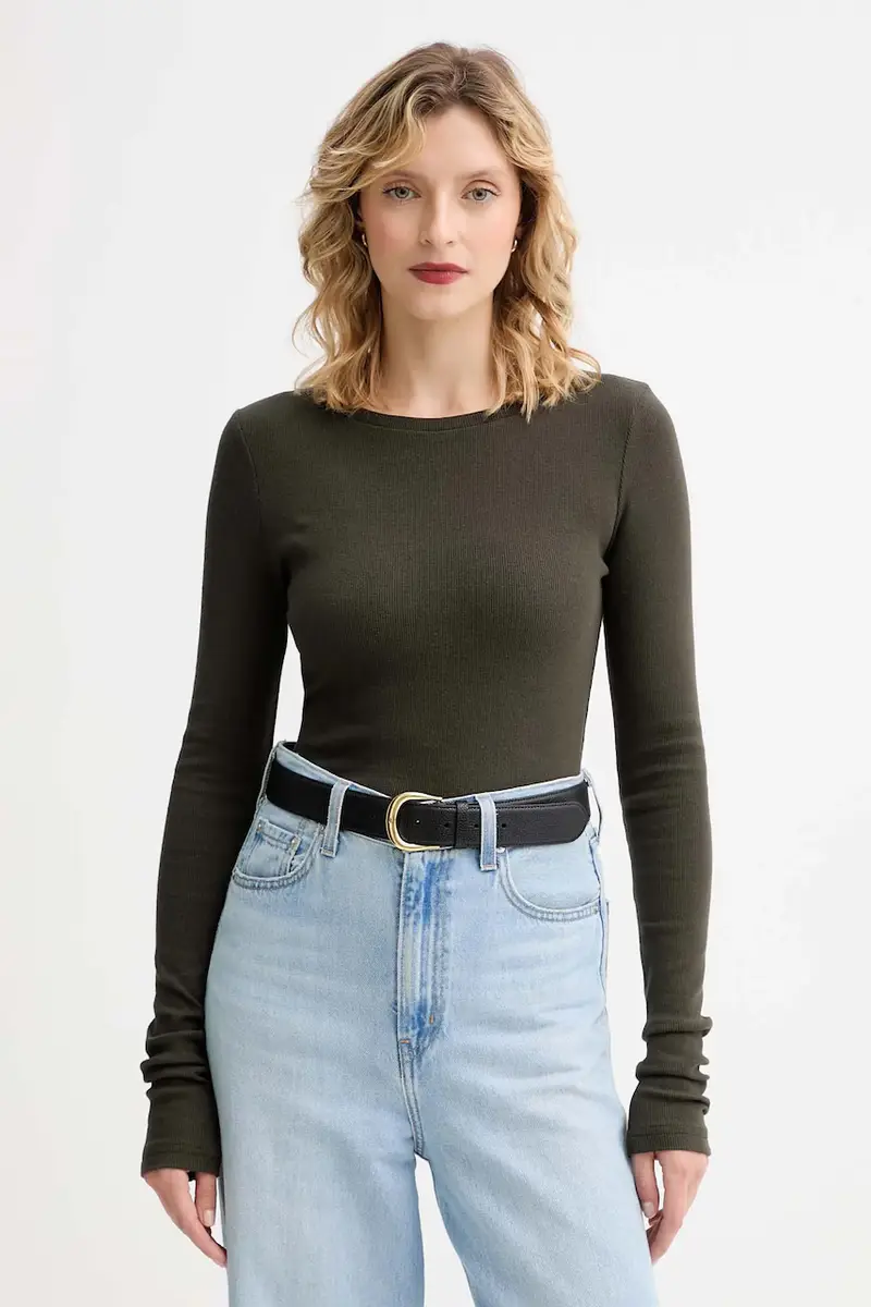 . camicia a maniche lunghe MUUV. x Answear colore verde