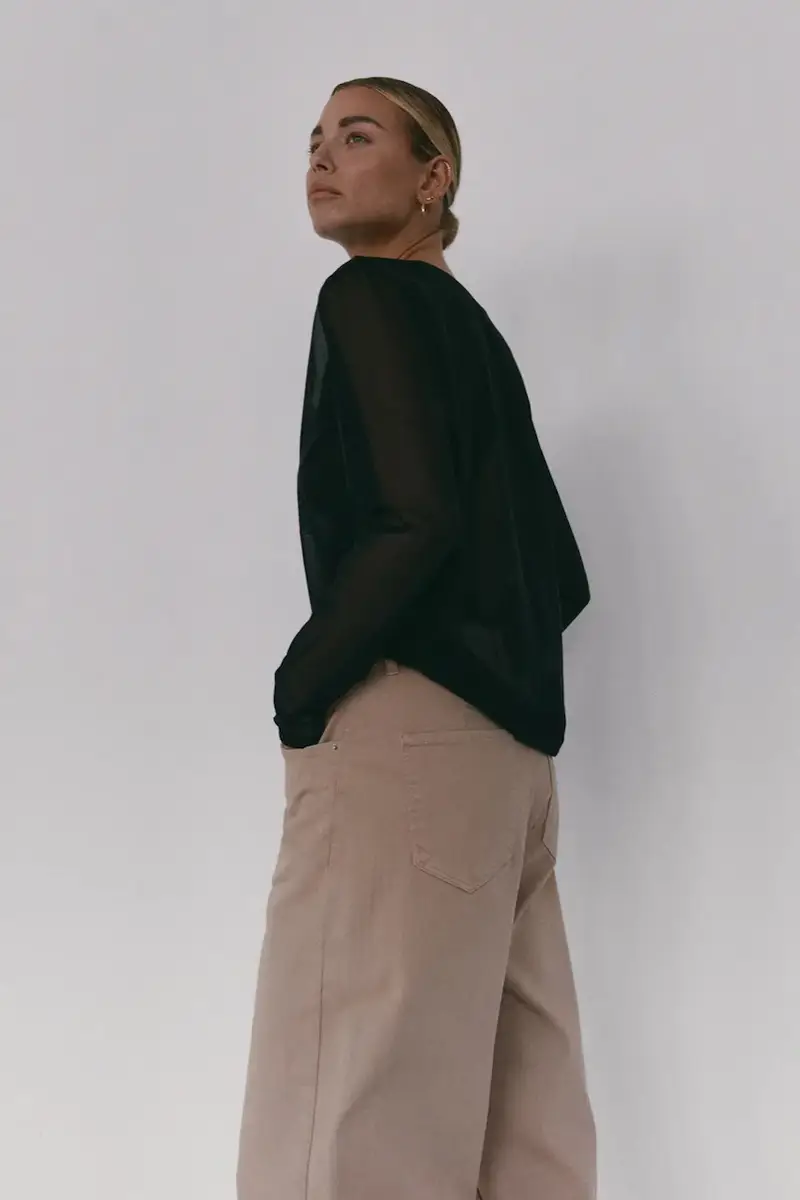 . camicia a maniche lunghe UKO colore nero