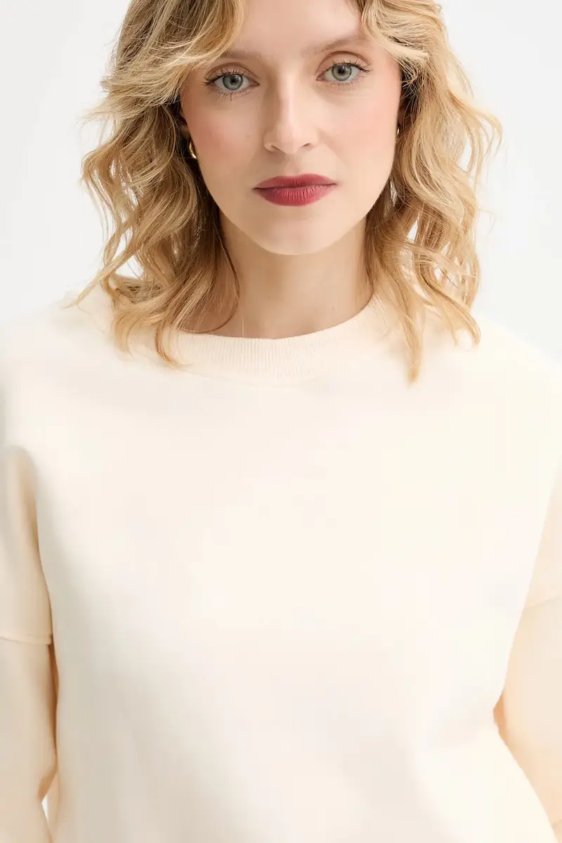 felpa MUUV. x Answear donna colore beige miniatura 4