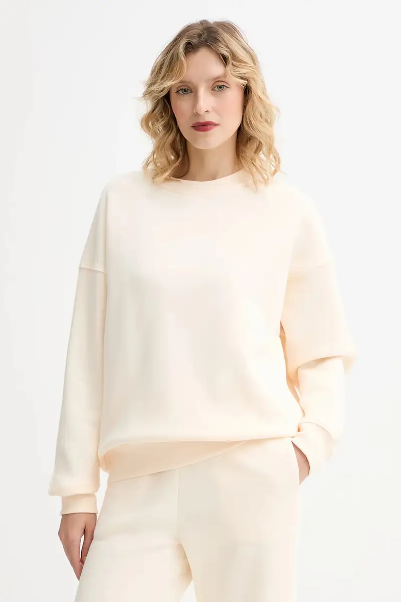 . felpa MUUV. x Answear donna colore beige