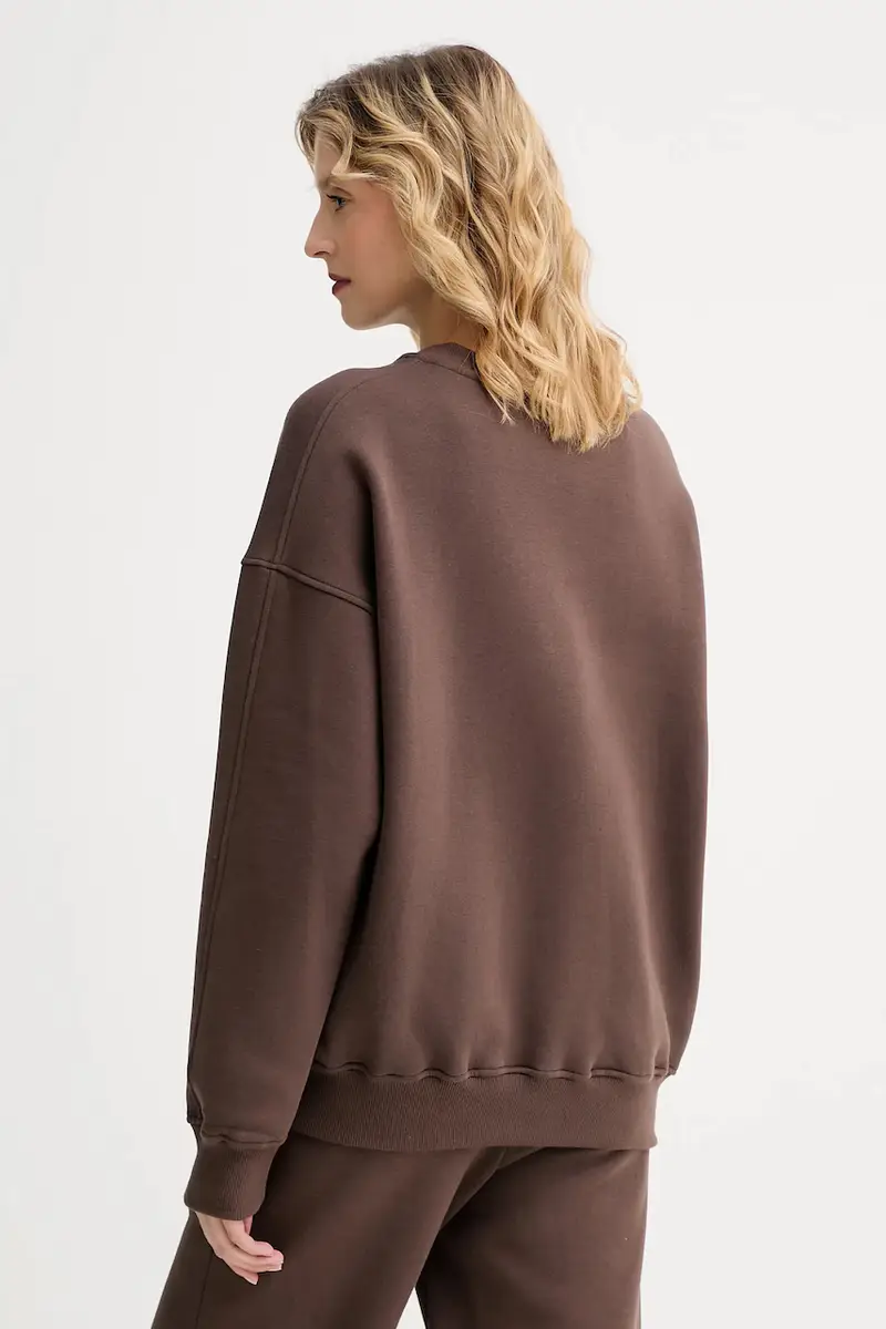 felpa MUUV. x Answear donna colore marrone miniatura 3